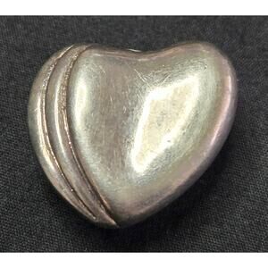 Single Vintage Frederic Jean Duclos Sterling Silver Heart Earring